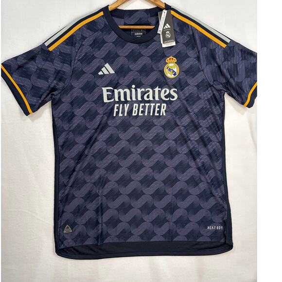 Authentic Real Madrid Arda Guler 24 Away Adidas Black Jersey 2023/24 NWT - Picture 1 of 10